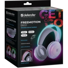 Навушники Defender FreeMotion B651 Bluetooth RGB White (63651) - Фото