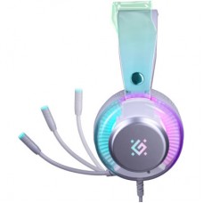 Наушники Defender Glitch RGB USB White (62490) - Фото