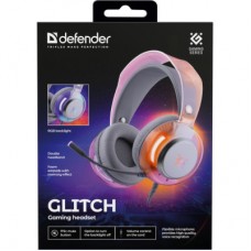 Наушники Defender Glitch RGB USB White (62490) - Фото