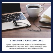 Наушники Philips TAE5008BK/00 USB-C Black (TAE5008BK/00) - Фото
