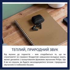 Наушники Philips TAT2000BK/00 Wireless Black (TAT2000BK/00) - Фото