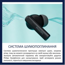 Наушники Philips TAT2520BK/00 Wireless Black (TAT2520BK/00) - Фото