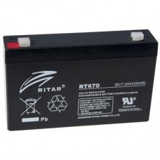 Батарея до ДБЖ Ritar RT670, 6V-7.0 Ah (RT670) - Фото