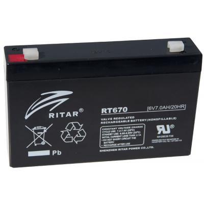 Батарея до ДБЖ Ritar RT670, 6V-7.0 Ah (RT670)