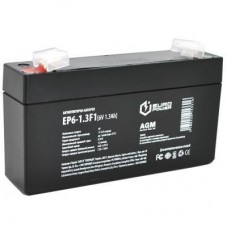 Батарея до ДБЖ Europower EP6-1.3F1, 6V-1.3 Ah (EP6-1.3F1) - Фото