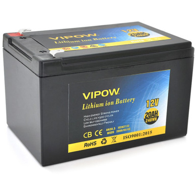 Батарея до ДБЖ Vipow 12 V — 20 Ah Li-ion (VP-12200LI)