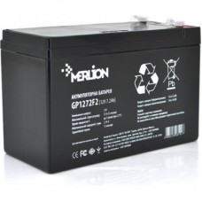 Батарея до ДБЖ Merlion 12V-7.2Ah black (GP1272F2B) - Фото