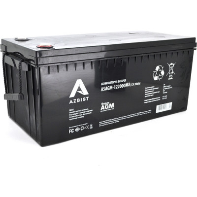 Батарея до ДБЖ AZBIST 12 V 200 Ah Super AGM (ASAGM-122000M8)