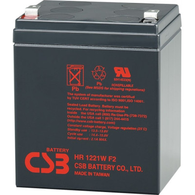Батарея до ДБЖ 12 В 5 А·год CSB (HR1221W F2)