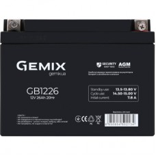 Батарея до ДБЖ Gemix GB 12 V 26 Ah Security (GB1226) - Фото