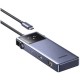 Концентратор UGREEN USB-C 7-in-1 3xUSB + 1xUSB-C + HDMI + RJ45 + PD 100 W CM888 gray (45155)