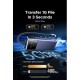 Концентратор UGREEN USB-C 7-in-1 3xUSB + 1xUSB-C + HDMI + RJ45 + PD 100 W CM888 gray (45155)