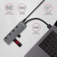 Концентратор AXAGON USB 3.1 to 4xUSB 3.0 0.2m switch black (HUE-MSA)