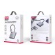 Концентратор XO USBC to USBCPD100W + HDMI 4K30Hz + USB 3.0 grey (HUB011.tranish)