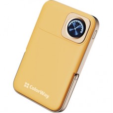 Батарея универсальная ColorWay 10 000 mAh PD/22.5W, 15W MagSafe & Watch Wireless Amber (CW-PB100LPA2Y-WPDD)