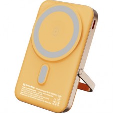 Батарея универсальная ColorWay 10 000 mAh PD/22.5W, 15W MagSafe & Watch Wireless Amber (CW-PB100LPA2Y-WPDD) - Фото