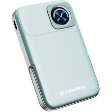 Батарея универсальная ColorWay 10 000 mAh PD/22.5W, 15W MagSafe & Watch Wireless Aquamarine (CW-PB100LPA2MT-WPDD)