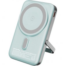 Батарея универсальная ColorWay 10 000 mAh PD/22.5W, 15W MagSafe & Watch Wireless Aquamarine (CW-PB100LPA2MT-WPDD) - Фото