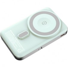 Батарея универсальная ColorWay 10 000 mAh PD/22.5W, 15W MagSafe & Watch Wireless Aquamarine (CW-PB100LPA2MT-WPDD) - Фото