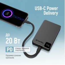 Батарея універсальна ColorWay 10 000 mAh PD/22.5W, 15 W MagSafe Black (CW-PB100LPA1BK-WPDD) - Фото