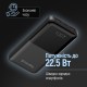 Батарея универсальная ColorWay 10 000 mAh PD/22.5W, QC/3.0, LCD, Black (CW-PB100LPB3BK-PDD)