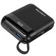 Батарея универсальная Canyon 10000mAh OnPower 104 PD/20W, QC/22.5W built-in cable Black (CNS-CPB104B)