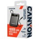 Батарея универсальная Canyon 10000mAh OnPower 104 PD/20W, QC/22.5W built-in cable Black (CNS-CPB104B)