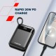 Батарея универсальная Canyon 10000mAh OnPower 104 PD/20W, QC/22.5W built-in cable Black (CNS-CPB104B)