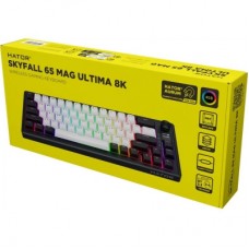 Клавіатура Hator Skyfall 65 MAG Ultima 8K Wireless/Bluetooth/USB UA Black/White (HTK3860UA) - Фото