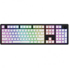 Клавіатура Hator Skyfall 100 Aurum Lemon RGB Wireless/Bluetooth/USB UA Black/White (HTK3100UA) - Фото