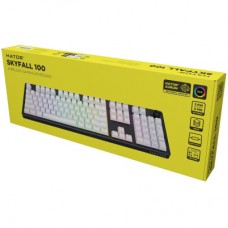 Клавіатура Hator Skyfall 100 Aurum Lemon RGB Wireless/Bluetooth/USB UA Black/White (HTK3100UA) - Фото