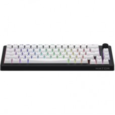Клавіатура Hator Skyfall 65 Aurum Sterling RGB Wireless/Bluetooth/USB UA Black/White (HTK3160UA) - Фото