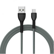 Дата кабель USB 2.0 AM to Micro 5P 1.0m ColorWay (CW-CBUM041-GR) - Фото