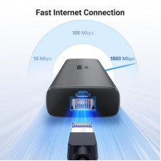 Концентратор Ugreen USB-C to HDMI + 2xUSB 3.2 + USB-C 3.2 + RJ45 + PD CM512 gray (45000) - Фото