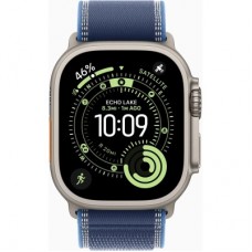 Смарт-годинник Apple Watch Ultra 3 GPS + Cellular 49mm Natural Titanium Case with Blue/Bright Blue Trail Loop - M/L (MEWU4QP/A) - Фото