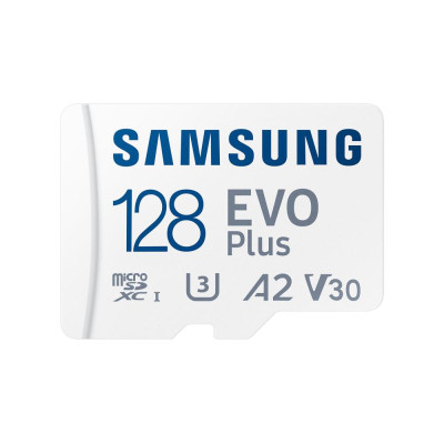 Картка пам'яті Samsung 128 GB microSD class 10 UHS-I U3 V30 A2 EVO Plus (MB-MC128SA/EU)