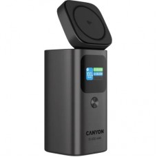 Батарея універсальна Canyon 15000 mAh OnPower 150 Qi2 magnetic Grey (CNS-CPB150DG) - Фото