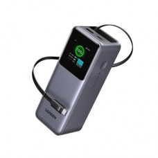 Батарея універсальна Ugreen 20000 mAh 165W with Retractable Cable (PB726 55987B) - Фото