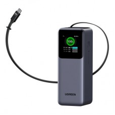 Батарея універсальна Ugreen 20000 mAh 165W with Retractable Cable (PB726 55987B) - Фото