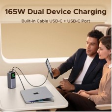 Батарея універсальна Ugreen 20000 mAh 165W with Retractable Cable (PB726 55987B) - Фото
