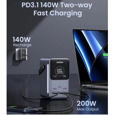 Батарея універсальна Ugreen 48000 mAh 300 W with Smart Digital Display (PB770 25286) - Фото