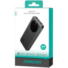 Батарея універсальна JOYROOM 10000 mAh 12 W 2*USB-A, USB-C In/Out, Black (JR-PBF12 / 6956116713256) - Фото