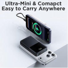 Батарея універсальна JOYROOM 10000 mAh 22,5 W PD, QC/3.0, 2*USB-A, USB-C In/Out, MicroUSB in, Black (JR-QP191) - Фото