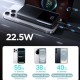 Батарея універсальна JOYROOM 10000 mAh 22,5 W PD, QC/3.0, 2*USB-A, USB-C In/Out, MicroUSB in, Black (JR-QP191)