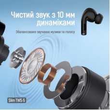 Наушники ColorWay Slim TWS-5 Earbuds Black (CW-TWS5BK) - Фото