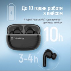 Наушники ColorWay Slim TWS-5 Earbuds Black (CW-TWS5BK) - Фото