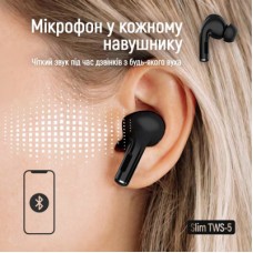 Наушники ColorWay Slim TWS-5 Earbuds Black (CW-TWS5BK) - Фото