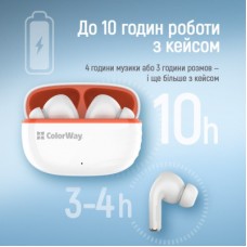 Наушники ColorWay Slim TWS-5 Earbuds White (CW-TWS5WT) - Фото