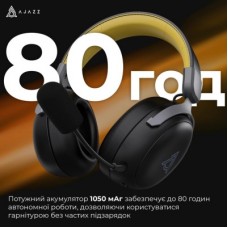 Навушники Ajazz AHM08 MAX 3-Mode Black (AHM08-MAX-BGY) Навушники Ajazz AHM08 MAX 3-Mode Black (AHM08-MAX-BGY) - Фото