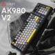 Клавиатура Ajazz AK980 V2 Maillard Switch Wireless/Bluetooth/USB UA Black/Grey/Yellow (AK980-V2-M-BGY) Клавиатура Ajazz AK980 V2 Maillard Switch Wireless/Bluetooth/USB UA Black/Grey/Yellow (AK980-V2-M-BGY)